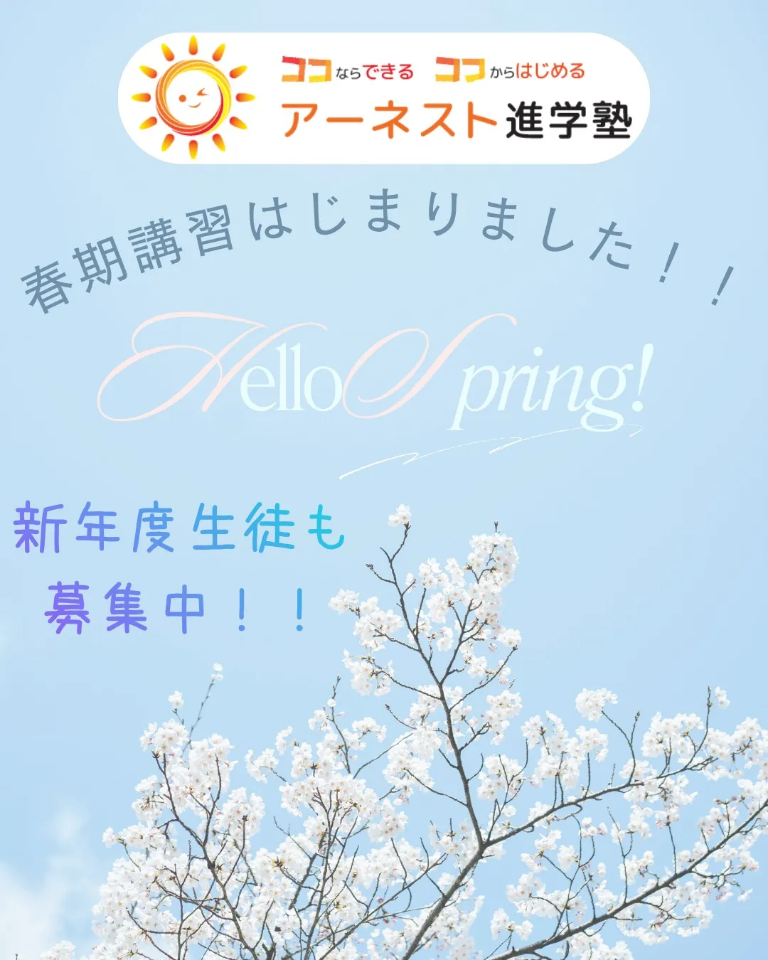 学生の皆さん、ついに待ちに待った春休みがやってきましたね🌸✨...